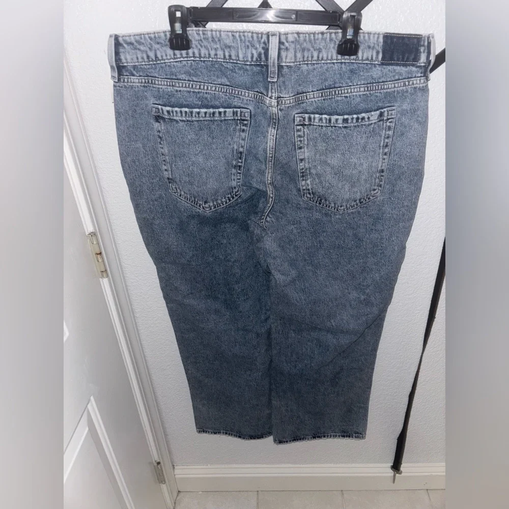 Hollister Low Rise Baggy Jeans 16R Acid Wash Wide Leg Y2K Skater Trend NWT - Picture 5 of 5